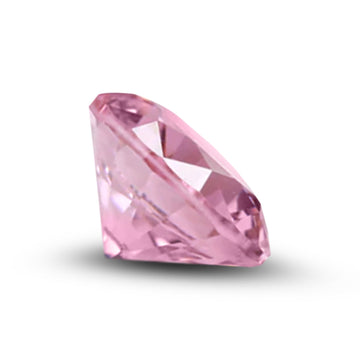 (Pack of 5) Round Simulated Pink CZ